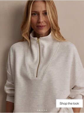Varley Hawley Half-Zip Sweater, size Small
